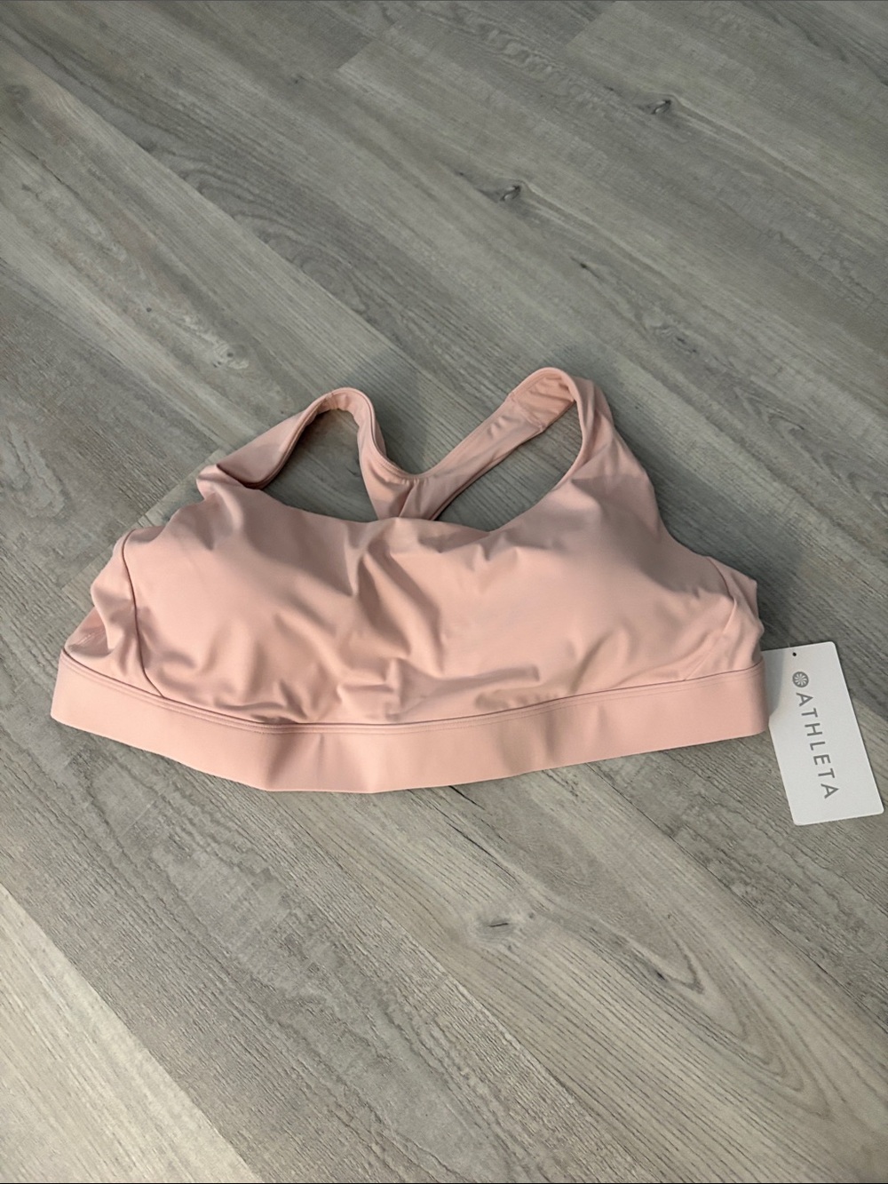 Athleta Soft Blush Racerback Sports Bra